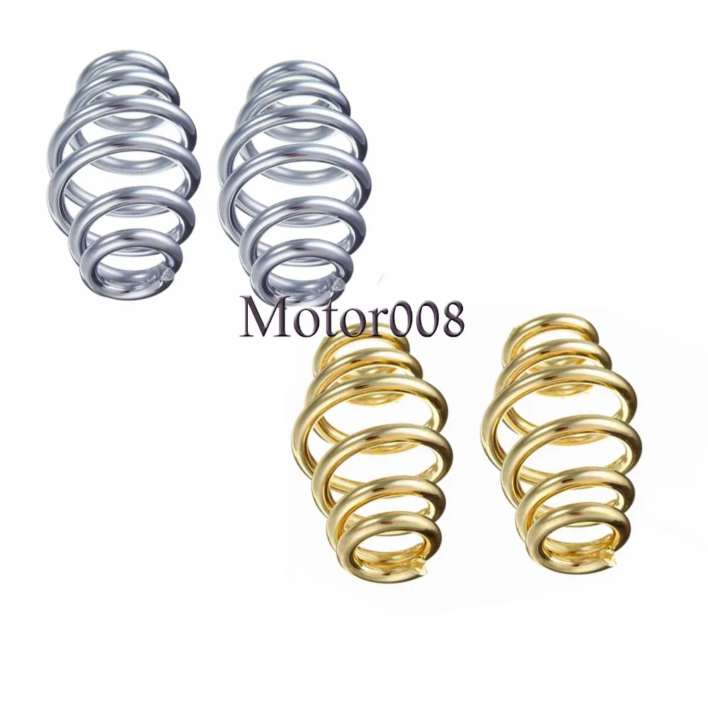 3" Silver Gold Motorcycle Custom Torsion Solo Seat Springs For Harley Sportster Chopper Bobber Honda Yamaha Kawasaki Suzuki
