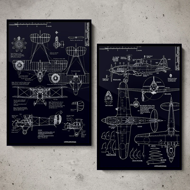 Художественная зона современный план самолета креативная живопись принты