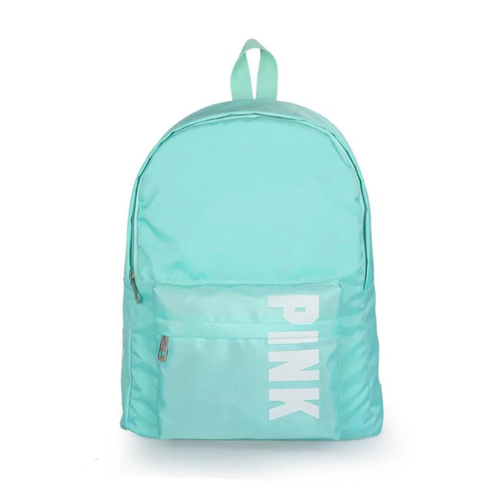 Простой письменный рюкзак розовый корейский вариант дикого большой емкости рюкзак водонепроницаемый дышащий Оксфорд ткань Студенческая сумка - Цвет: 5