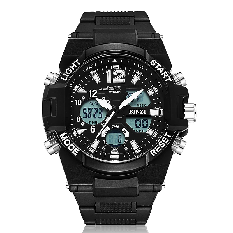 BINZI Sports Watch Men 2017 Clock Male LED Digital Quartz Wrist Watches Men's Top Brand Luxury Digital Watch Relogio Masculino
