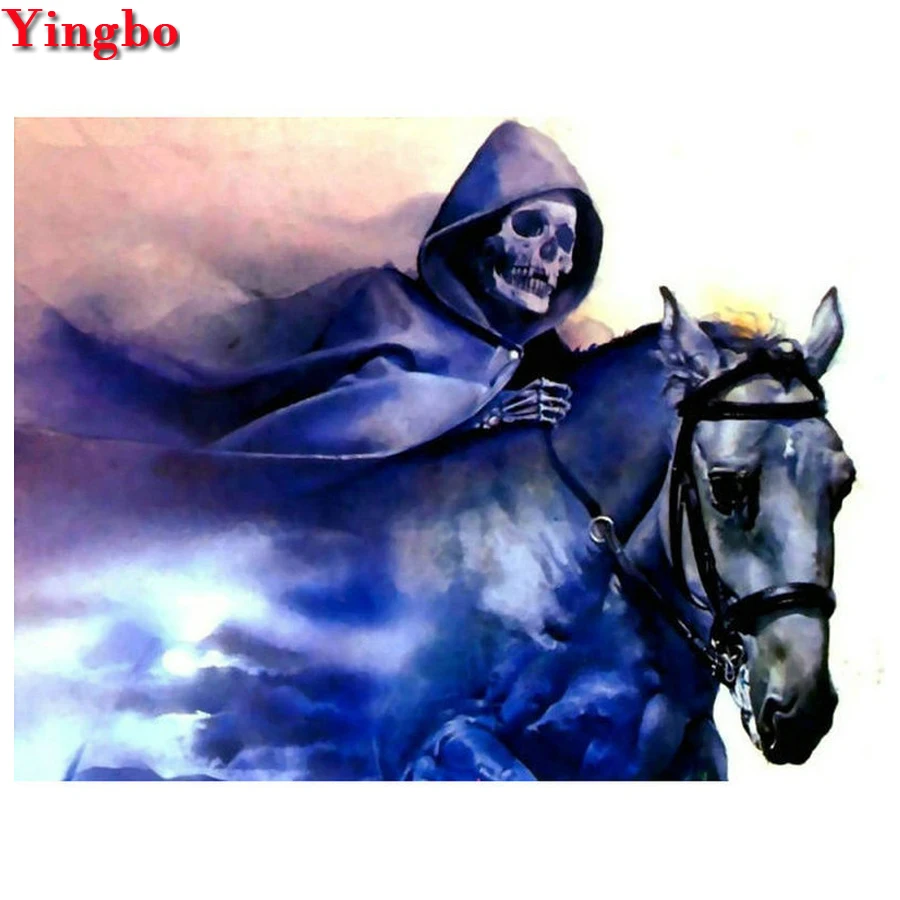

diamant painting DIY full drill square Diamond Painting skull horse Cross Stitch Diamond Embroidery kits Mosaic diamond 5d art