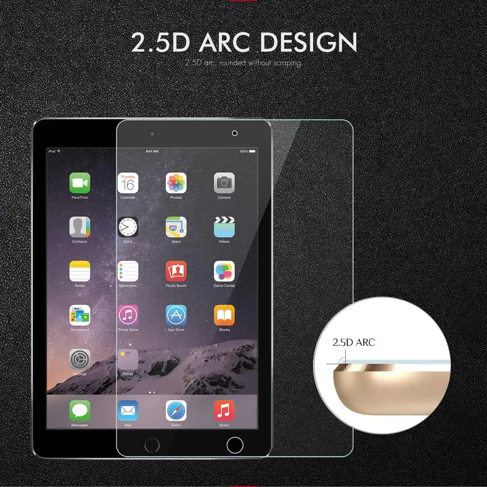 100 шт DHL Закаленное стекло для Apple iPad 9 7 дюймов 2018 2017 Pro 10 5 11 Air 2 Mini 1 3 4 защитная