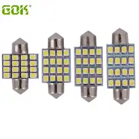 100ピース/ロットledインテリア花飾りled読書ライト16smd 3528 1210 led電球ライトc5w led 36ミリメートル39ミリメートル42ミリメートル31ミリメートルドームライト12ボルト