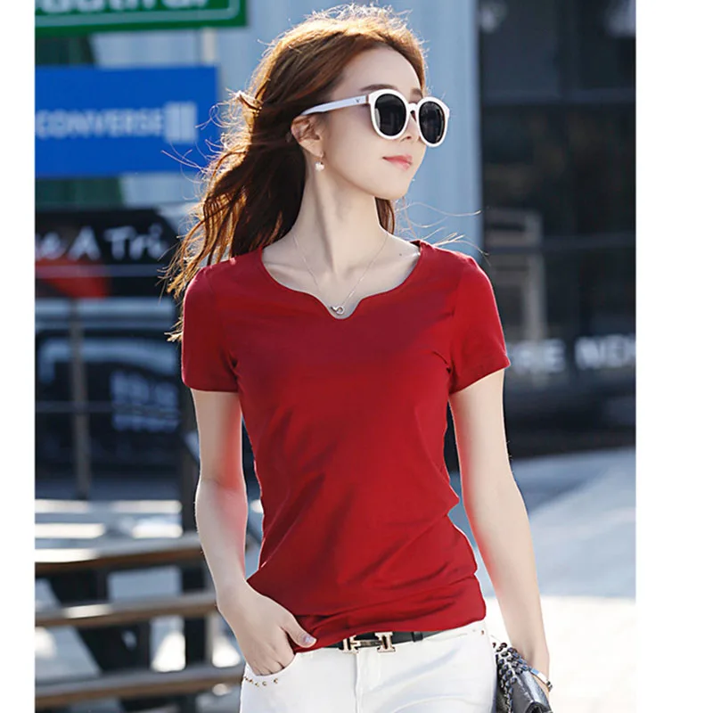 Más tamaño 4xl v-cuello camiseta mujeres tops verano camisetas Camiseta de algodón blanco mujeres camiseta 2018 camisetas mujer Más tamaño 4xl v-cuello camiseta mujeres tops verano camisetas Camiseta de algodón blanco mujeres camiseta 2018 camisetas mujer