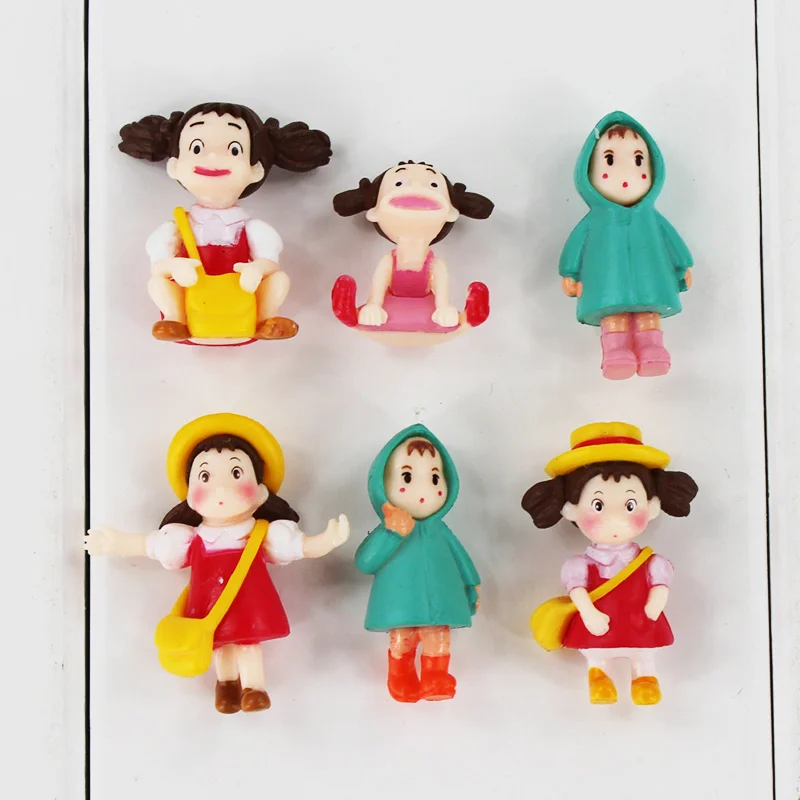 

Cute 6pcs/lot Hayao Miyazaki my neighbor Totoro Hayao Miyazaki mini figurines 2-4cm PVC Action Figure Toy free shipping