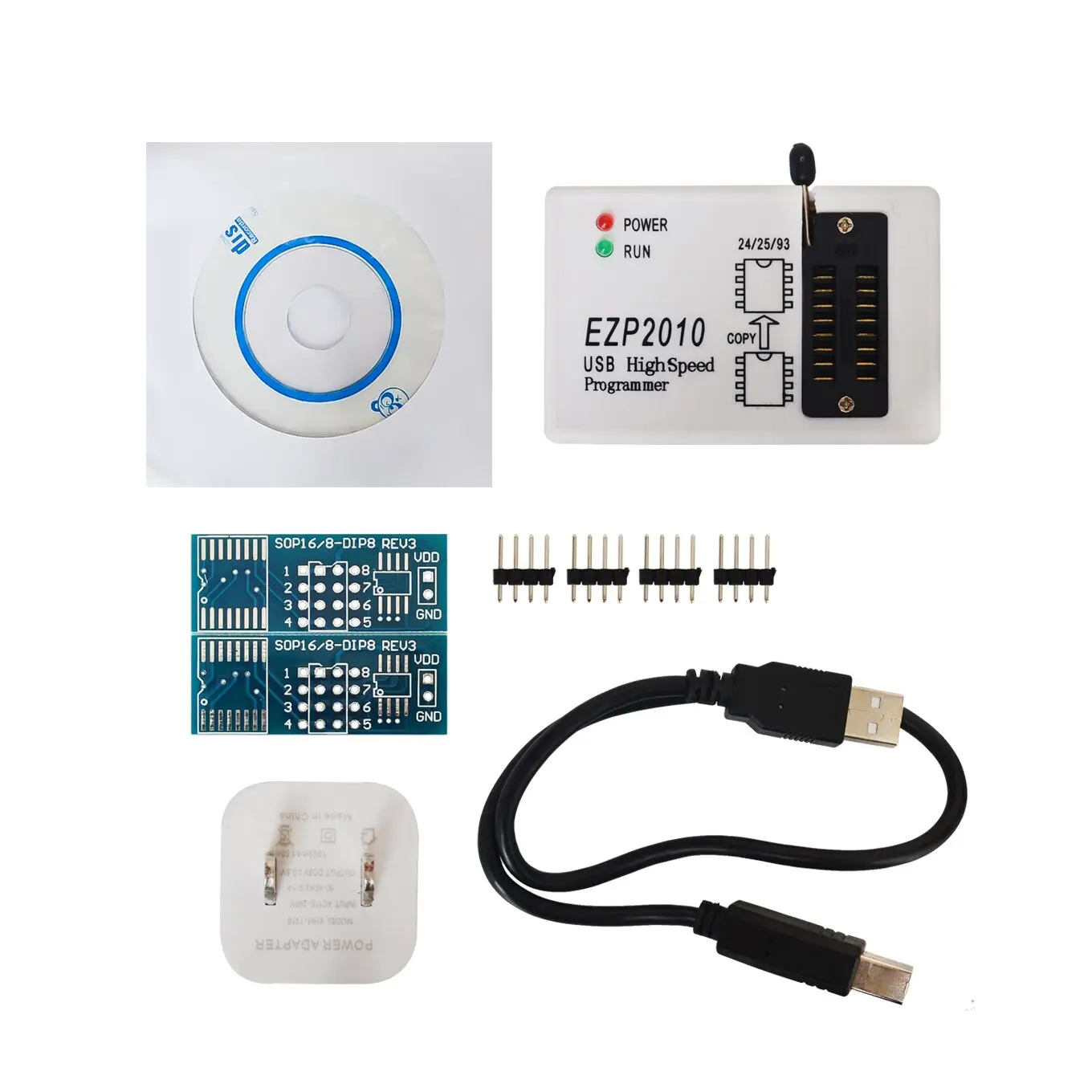 

EZP2010 high-speed USB SPI Programmer support24 25 93 EEPROM 25 flash bios chip