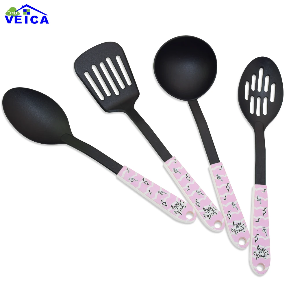 2018 New 4pcs/lot Cooking Tool Sets Spatula Turner Spoonula Spoon