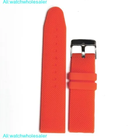 22mm Love Red Silicone Jelly Rubber Ladies Watch Band Straps WB1062F22JB