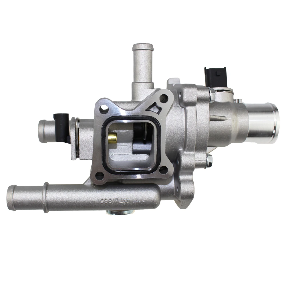 Capa para Chevrolet Aveo com Sensor 55579951 de Alumínio do Motor de Refrigeração Termostato Habitação Assembléia Cruze Sonic 251922 251919928 3 251922 251919928 55579951 de alumínio do motor