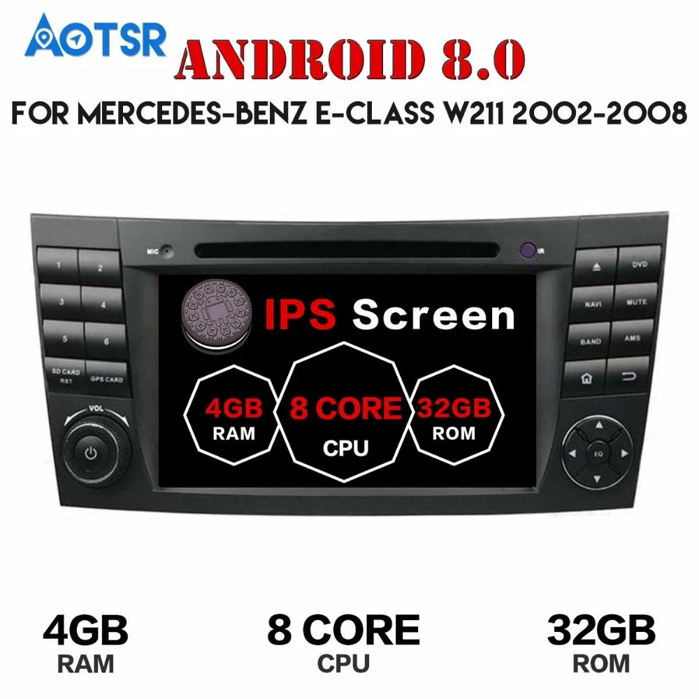 Android 7 1 8 0 Автомобильный GPS navi мультимедиа для Mercedes Benz GE Class W211 W463 W209 W219 без dvd плеера