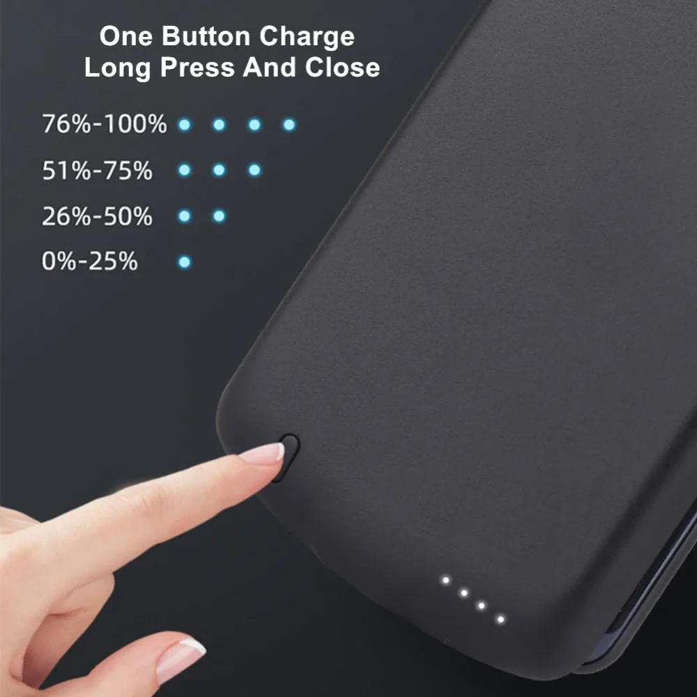 5000 мАч Регулируемый Тип C для huawei Oppo samsung Vivo Oneplus Nokia Google для Xiaomi чехол с аккумулятором Smart Cover power Bank