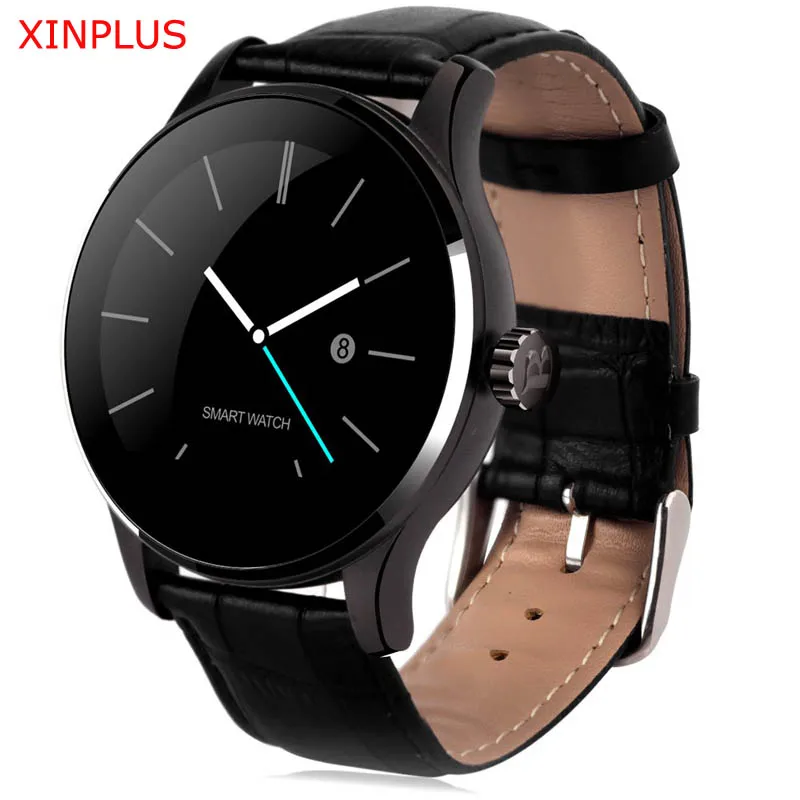 

5pcs/lots Free DHL K88H Smart Watch IPS Round Screen Support Heart Rate Monitor Bluetooth SmartWatch For IOS Android Phone
