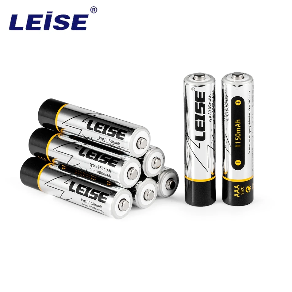 Leise 8 шт 1,2 v NIMH 3A 1150mah AAA Батарея перезаряжаемые батареи Ni-MH батареи перезаряжаемые для дистанционного управления игрушки камеры