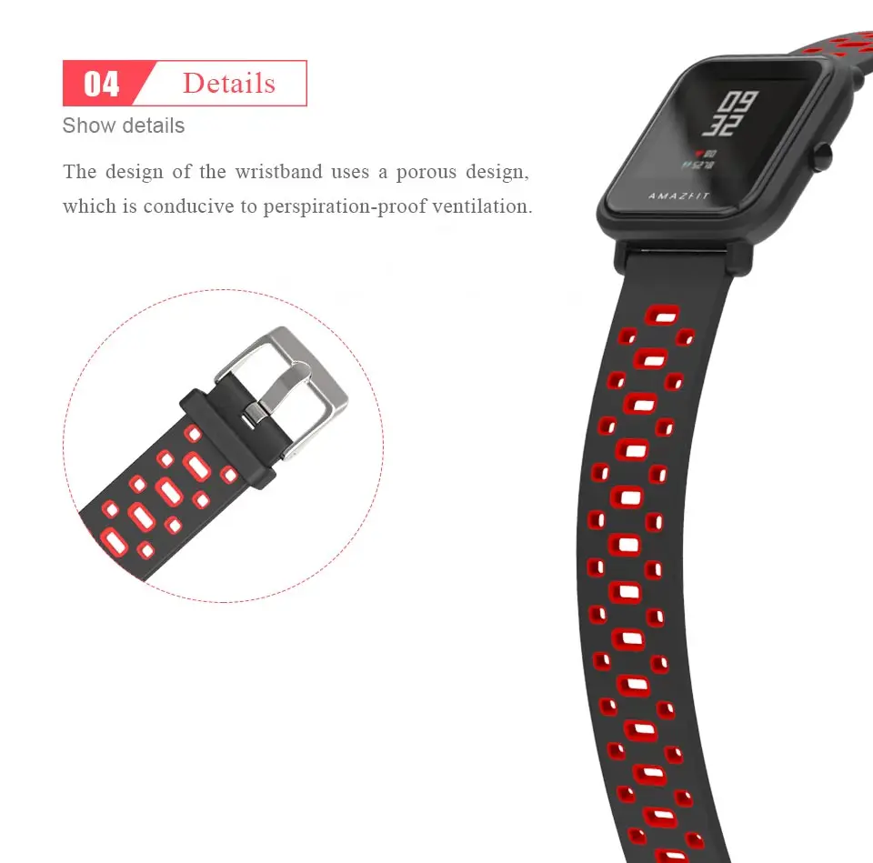 Mijobs 20mm Sports Silicone Wrist Strap for Xiaomi Huami Amazfit Bip BIT PACE Lite Youth Smart watch Wristband Bracelet Correa