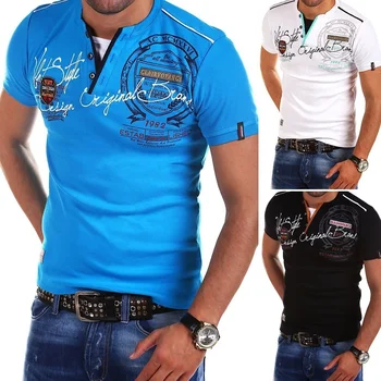 

Men Fashion Personality Cultivating Short-sleeved Shirt