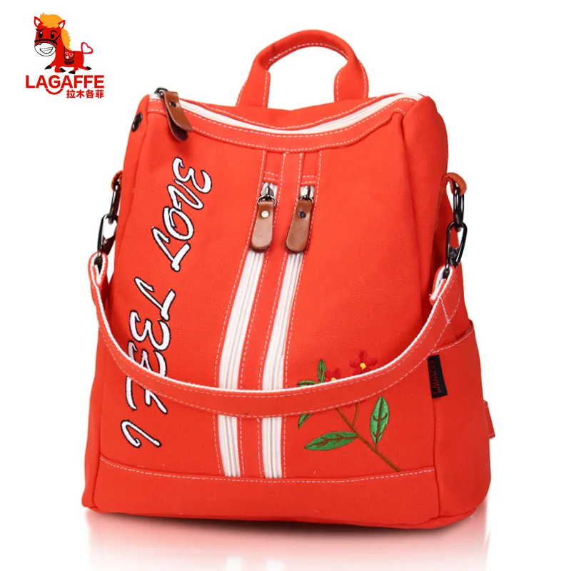 

Lagaffe Chinese Ethnic Fashion Multi-functional Big Capaacity MummyBag Women's Bag Casual Canvas Hand bag