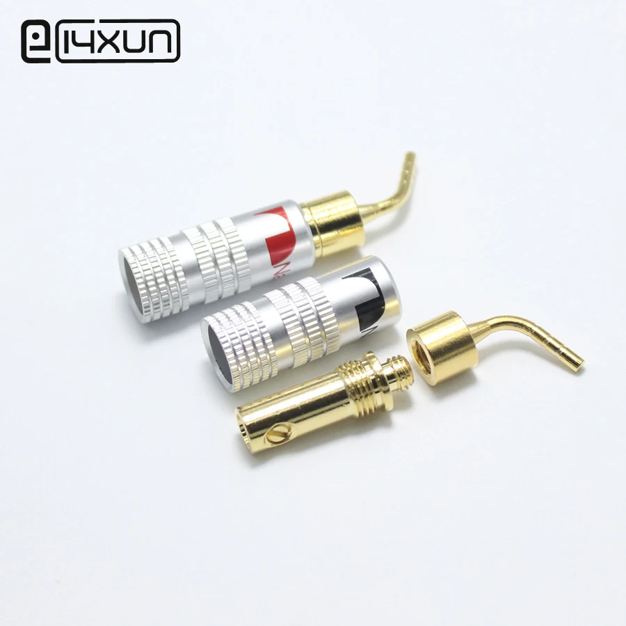 1pcs New 24K Gold Nakamichi Speaker Pin Angel 2mm Banana Plugs Speaker