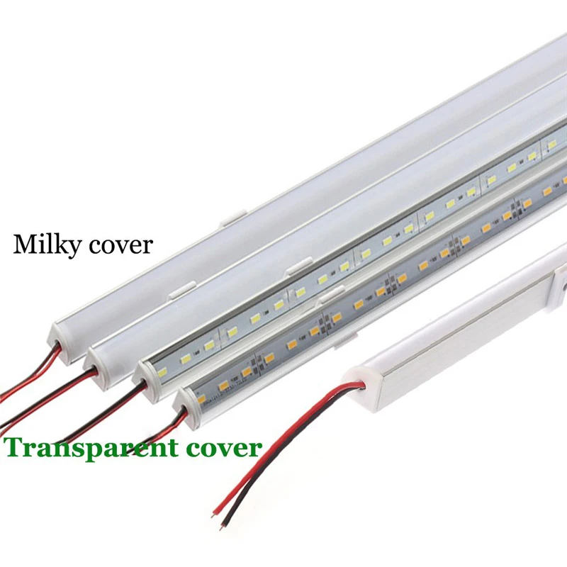 5 шт. 50 см Алюминий светодиодный жесткой полосы светильник светодиодный бар светильник 5730 5630 в форме буквы L для настенных угловых Кухня под шкаф светильник