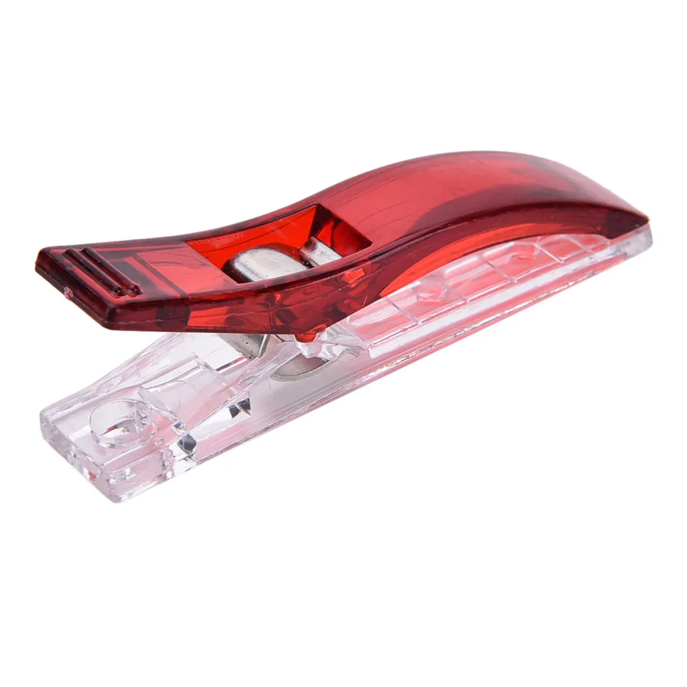 

10Pcs 5.5*1CM Plastic Clips Holder for DIY Patchwork Fabric Quilting Craft Sewing Knitting Suspender Clip High Quality