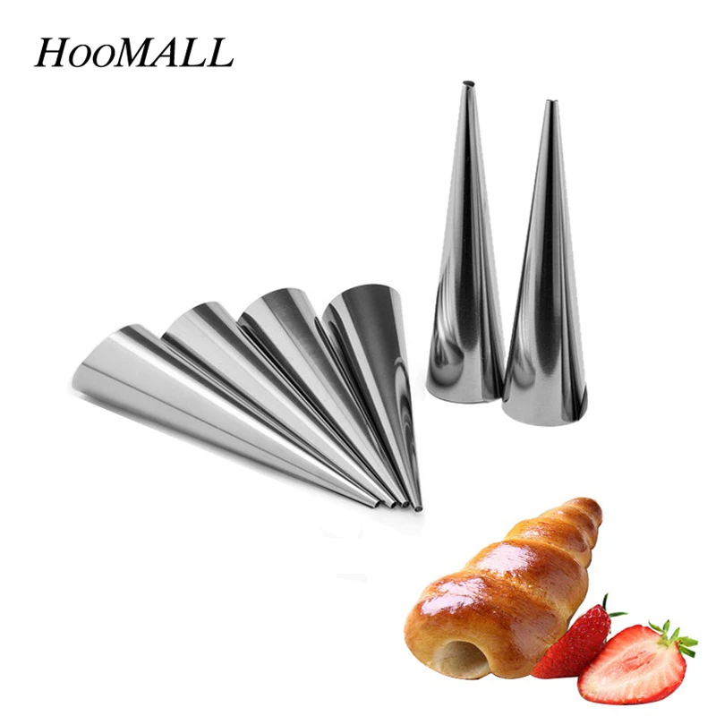 

Hoomall 1PC DIY Baking Tool Cannoli Forms Croissant Mold Stainless Steel Desset Bread Baking & Pastry Moulds Kitchen Accessories