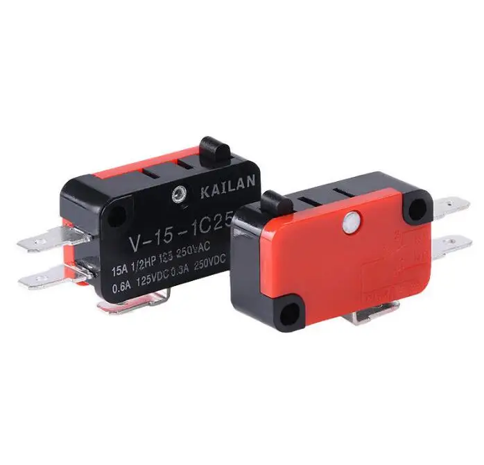 5 шт. 15A 250VAC V-15 кнопочный переключатель SPDT 1NO 1NC микро переключатель