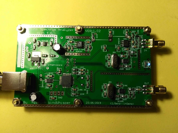 DYKB SI5351 подметальная машина V1.02 простой спектр 0 5 м 140 МГц генератор сигналов