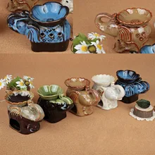 Таиланд Стиль лепесток слон эфирное масло свеча печь Spa аромат горелки Крытый Ароматерапия горелки украшения домашнего декора