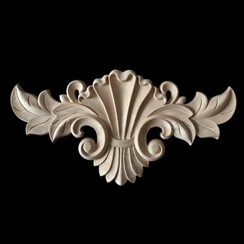 

5/10PCS Wood Carved Decal Corner Onlay Applique Frame for Home Door Cabinet Wall Furniture Decorative Crafts 30X16CM