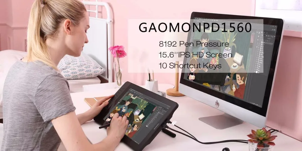 GAOMON M10K версия 10x6,25 дюймов арт цифровой графический планшет для рисования с 8192 уровнями пассивными стилусом электронная доска для записей