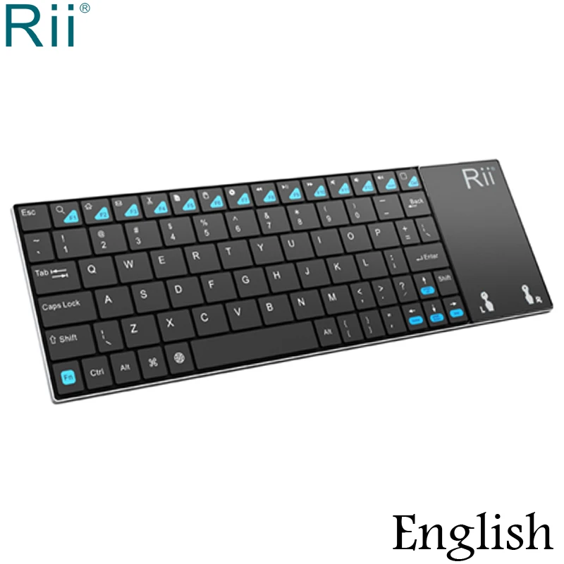 Беспроводная мини-клавиатура Rii i12 2 4 ГГц с многофункциональной сенсорной мышкой