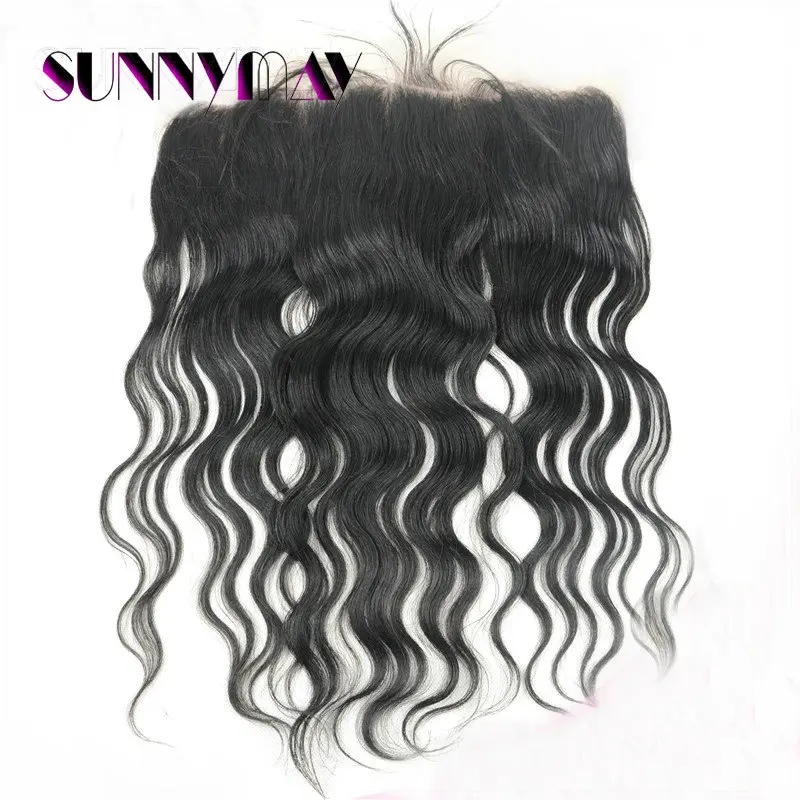 

Natural Wave Malaysian Virgin Hair Lace Frontal (4"x13") Bleached Knots Natural Color With Baby Hair