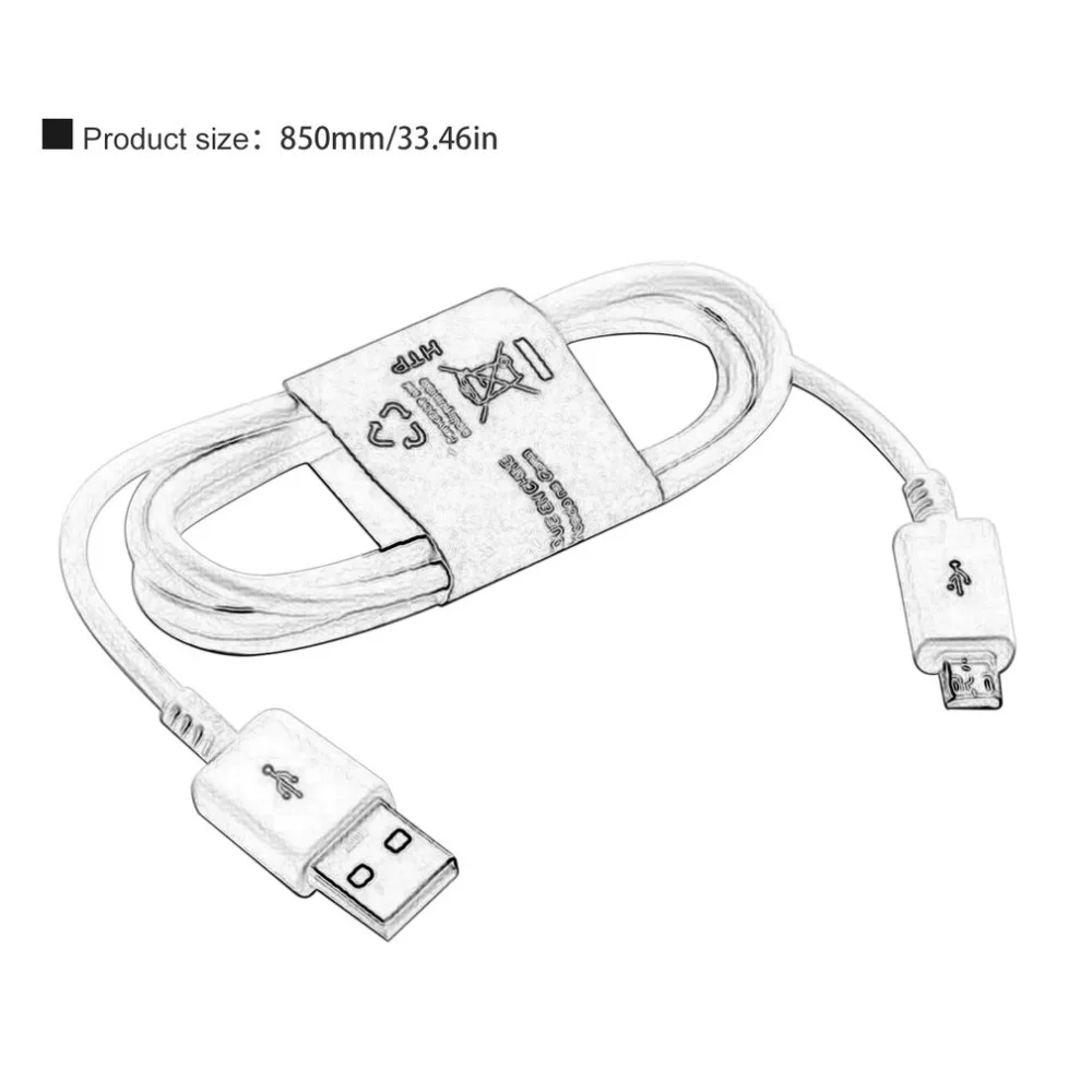 Micro USB Cable 2A Fast Charging Mobile Phone Charger Cable 85cm Date Cable for Sumsung Xiaomi Huawei Android Tablet