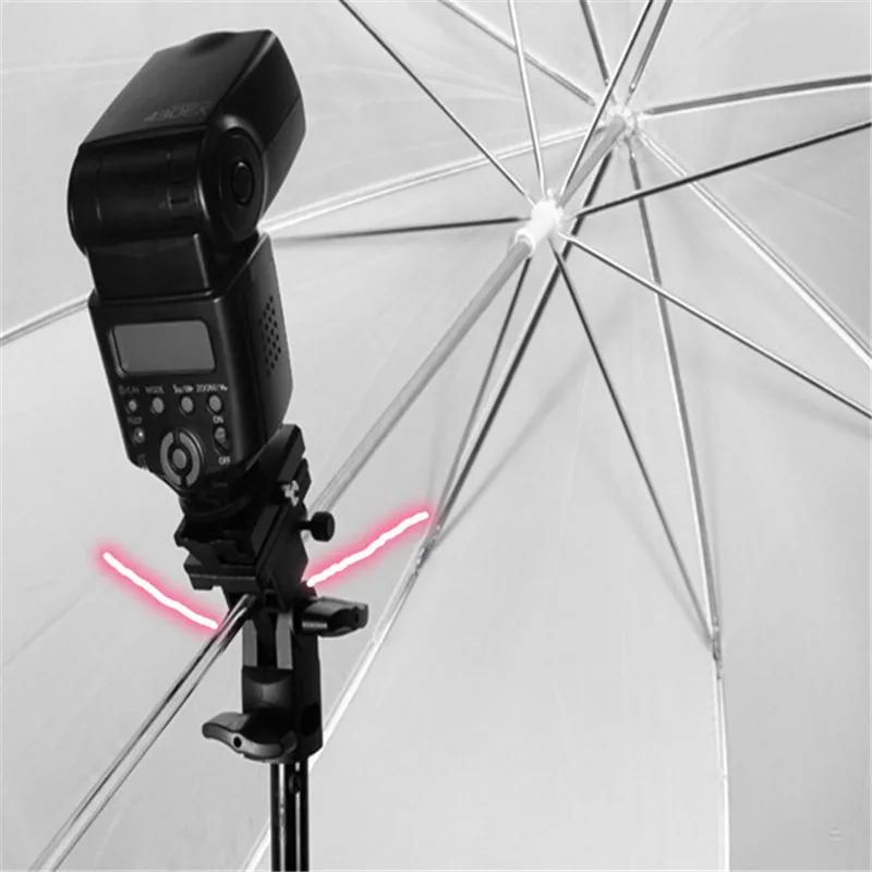 B Type Swivel Flash Light Stand Bracket Holder  (4)