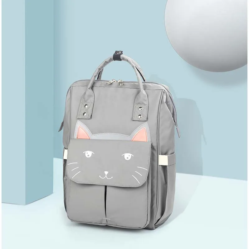 Lucky cat baby care сумка для кормления Мумия может нагревать термобутылка многофункциональная большая емкость сумка для подгузников Сумка для путешествий на открытом воздухе - Цвет: gray