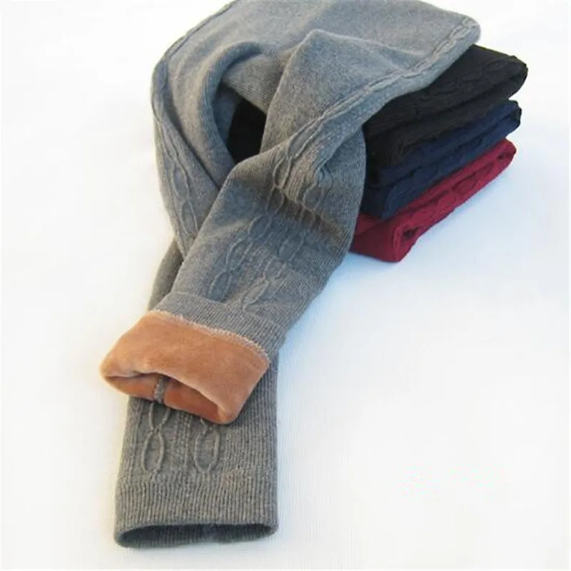 

New Pencil pants Children's winter warm sweat pants boys girls kids wear winter panty children with thick cotton trousers Mid