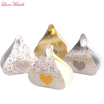 

25pcs Laser Cut Vine Flower Candy Box Delicate Wedding Party Paperboard Box Party Decoration Marriage Wedding Favor Supplies