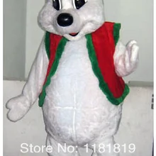 Талисман Рождественский белый медведь костюм талисмана Модный на заказ костюм аниме косплей наборы маскарадный костюм карнавальный костюм