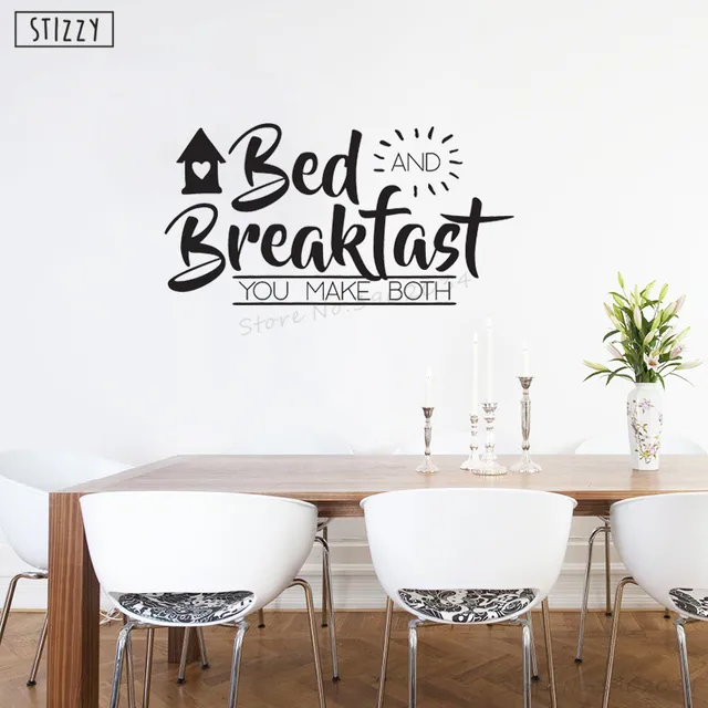 stizzy wall decal kitchen quotes bed and breakfast wall sticker