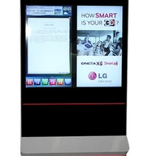 55 65 84 дюймовый двойной ЖК-экран PCbuilt in напольный торговый центр ЖК цифровой дисплей