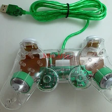 60 шт./лот яркий светодиодный светильник проводной usb-геймпад контроллер ударный джойстик для игр для microsoft