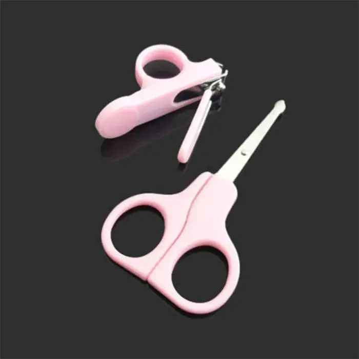 New Lovely Mini Baby Nail Care Practical Clippers Trimmers Convenient Daily Baby Nail Care Sets Blue Pink Color