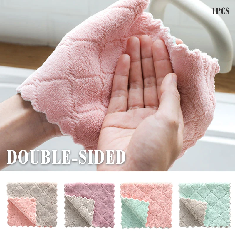 Чистящая Ткань полотенце для посуды чистое впитывающее полотенце микрофибра для дома прочный