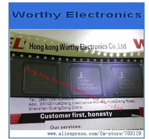 

Free shipping 10PCS/LOT CD22M3494SQ CD22M3494S CD22M3494 PLCC44