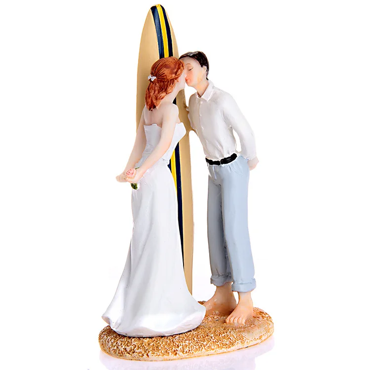 Summer Beach Wedding Theme Of Sailboat Kiss Bride And Summer Beach Wedding Theme Of Sailboat Kiss Bride And Groom Cake Topper Figurines With Free Shipping In Decorating Supplies From