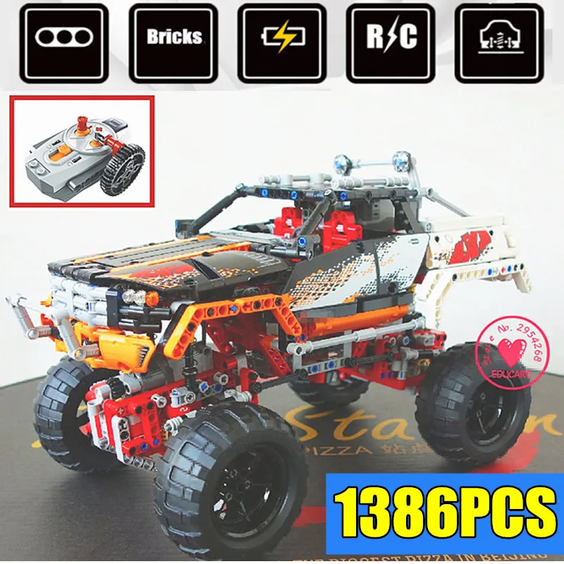 

New RC Motor power function racing car 4X4 Crawler Vehicle fit legoings technic muscle car Model building blocks bricks kits toy