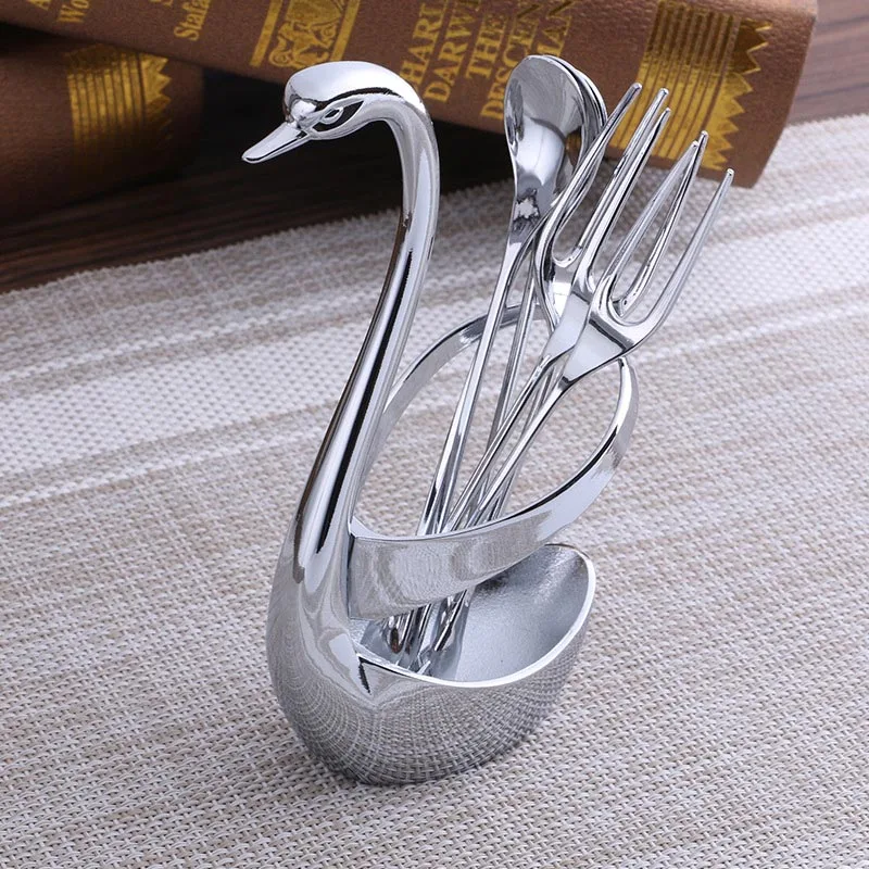 Buy Stainless Steel Spoon Rest Holder Fashion Swan
