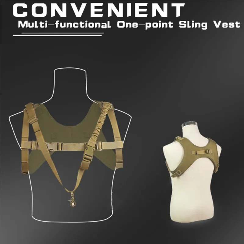 

Field Tactical Portable Multi-Function Vest Air Gun Sling 1000D Nylon MOLLE Military User Outside CS Tactical Equipment