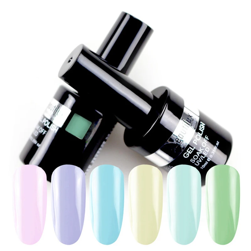 

Spring Flower Color Gel Collection Light Pink Blue Purple Flower Color UV LED Gel Nail Polish Gels Varnish Lacquer Esmalte 10ml