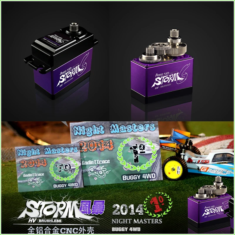 

1pcs POWER HD-STORM-6 Brushless Digital Servo Compatible FUTABA JR SAVOX Metal Gears
