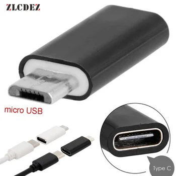 

High Quality Micro 5Pin USB Male to USB 3.1 Type C Female Connector Data Charger Adapter Converter Black White 100pcs/lot